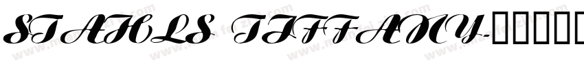STAHLS TIFFANY字体转换